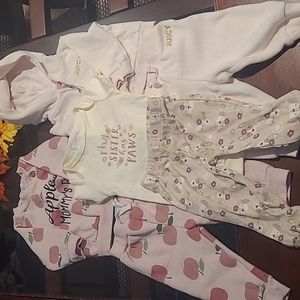 3-6 month 2 piece outfits